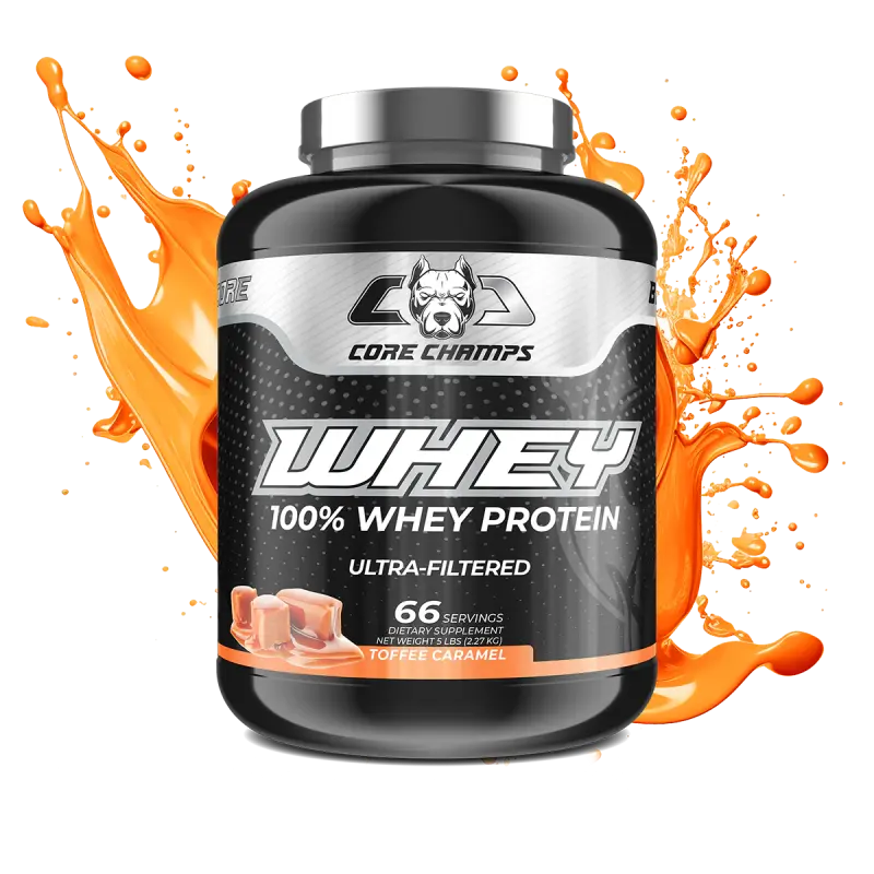 CORE CHAMPS WHEY PROTEIN 5LBS/2. 27KG - TOFFEE CARAMEL