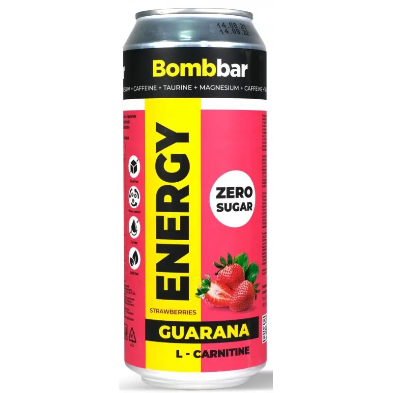 Bombbar carbonated drink L-carnitine 500ml strawberry 