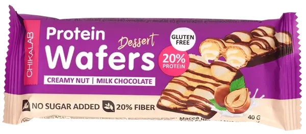 Chika Glazed wafer bar 40g creamy nut 