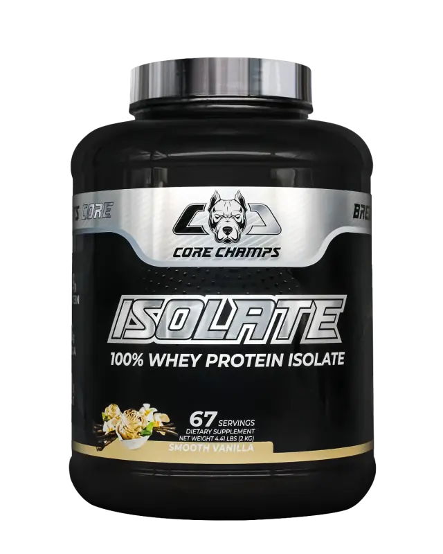 Core Champs isolate 100% whey protein isolate smooth vanilla