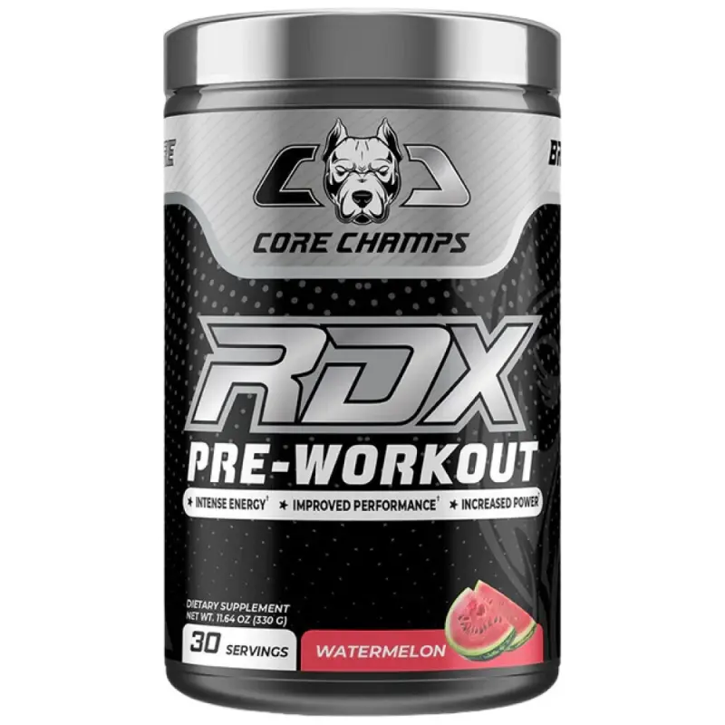 Core Champs RDX pre workout 30/60 serving watermelon
