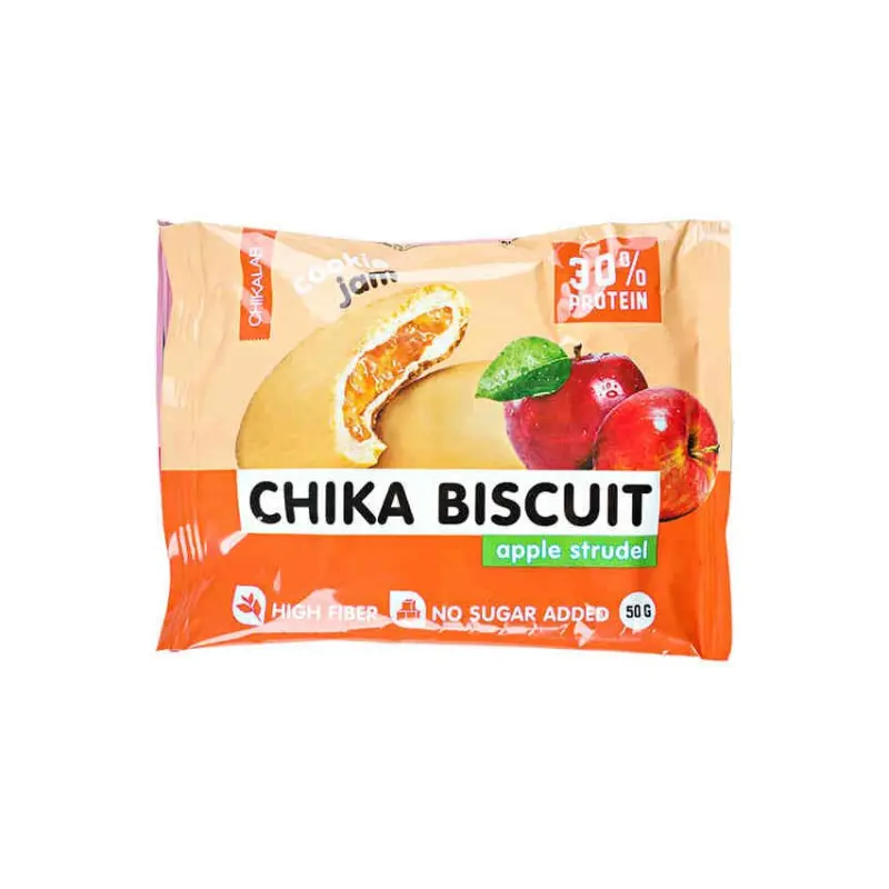Chika Cookie with filling 50g Apple strudel biscuit 