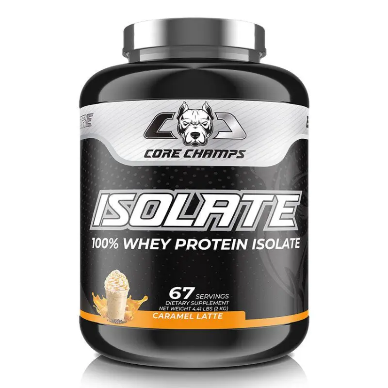 Core Champs isolate 100% whey protein isolate caramel latte