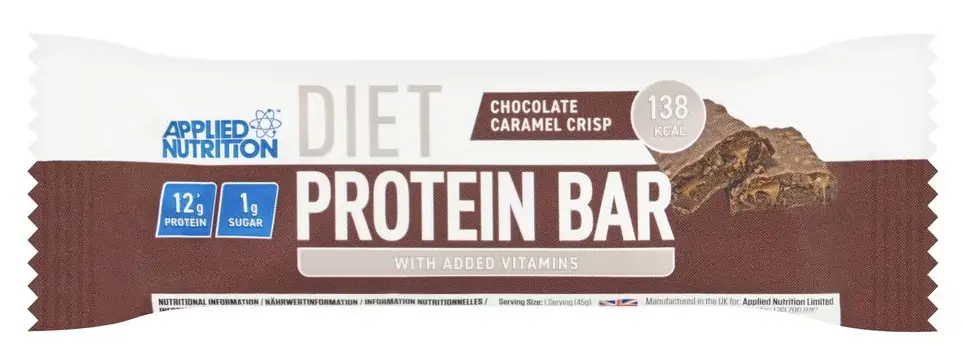 DIET PROTEIN BAR - CHOCOLATE CARAMEL CRISP 45G