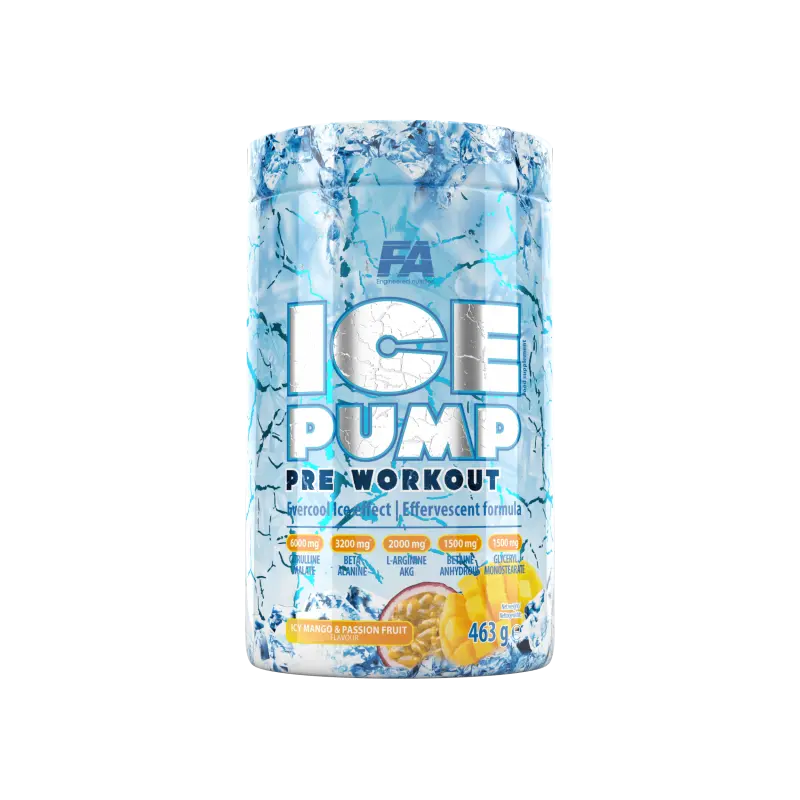 FA ice pump pre workout 463g icy mango & passion fruit 