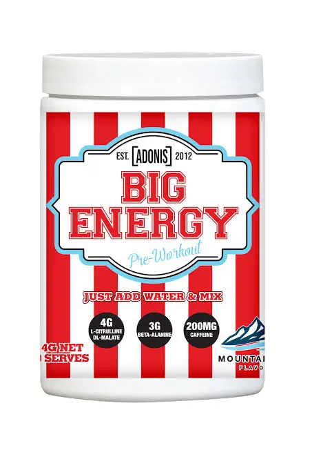 Adonis Big Energy Pre workout 414g Mountain Ice