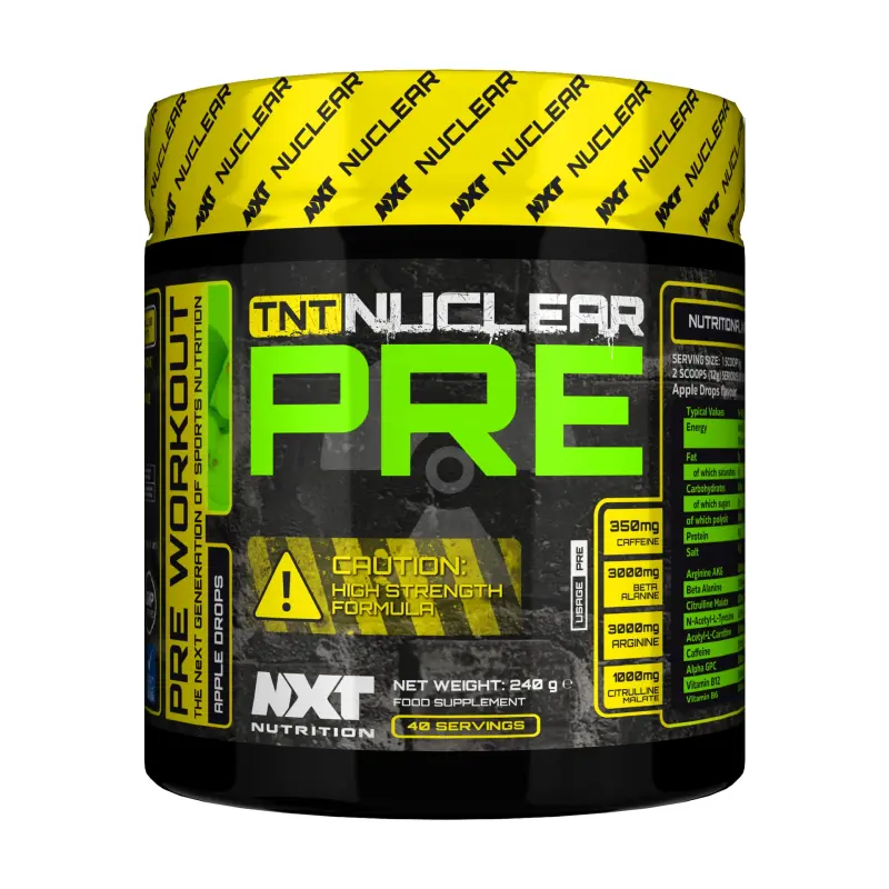 NXT TNT Nuclear PRE Apple Drops 240g 