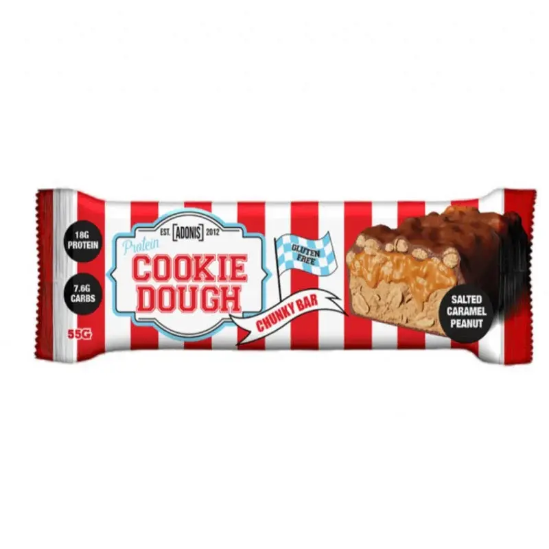Adonis cookie dough Chunky bar 55g salted caramel peanut