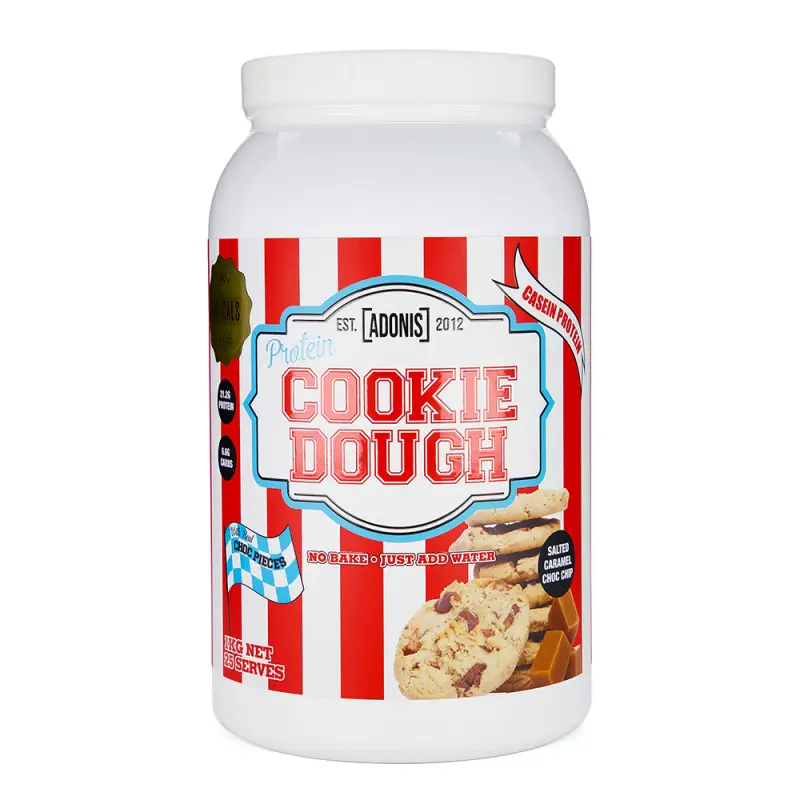 Adonis cookie dough 1kg salted caramel choc chip 