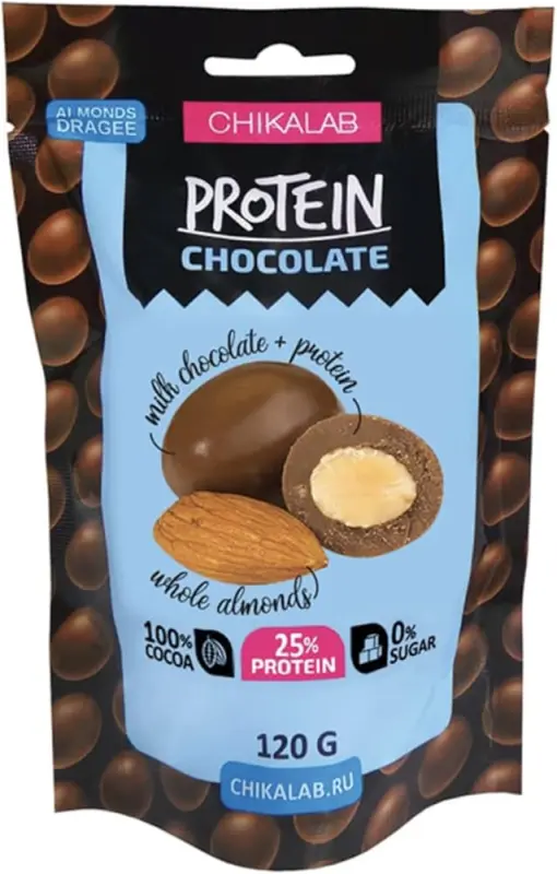 Chikalab dragee 120g Chocolate covered almonds
