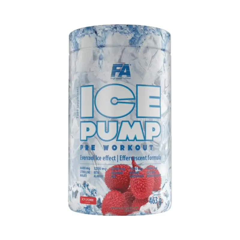FA ice pump pre workout 463g icy lychee