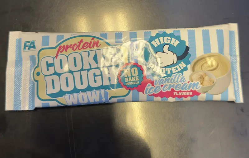 1 Serving FA Cookie Dough wow Vanilla ice cream