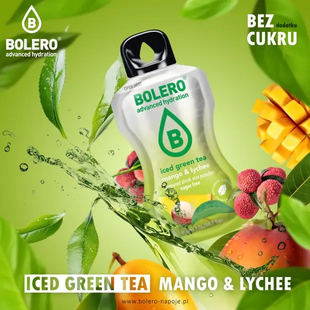 Bolero 8g ice green tea Mango & lychee