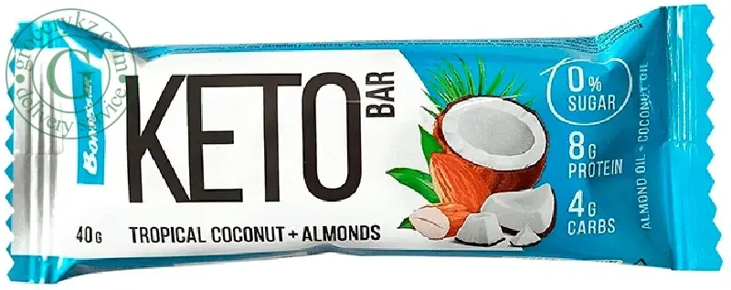 Bombbar Keto bar 40g Tropical coconut and almonds 