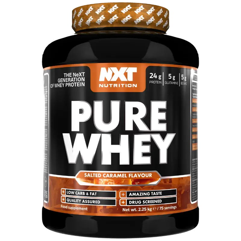 NXT pure whey salted caramel 2.25kg