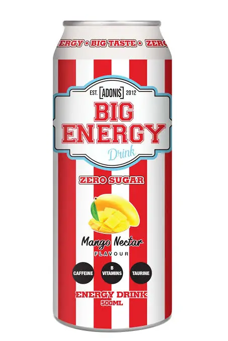 Adonis Big Energy Drink 500ml Mango Nectar