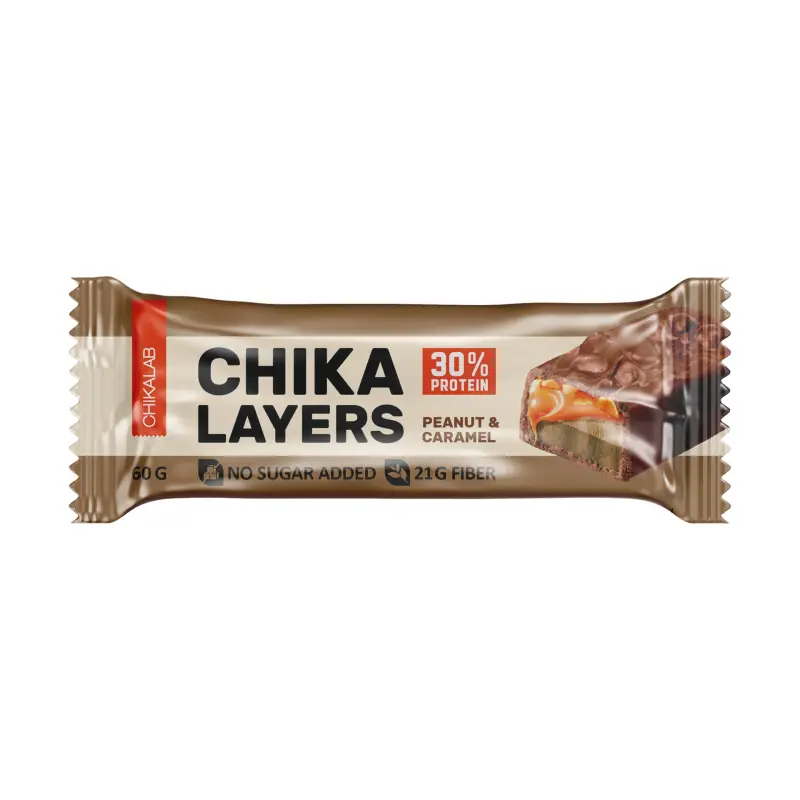 Chika Protein bar 60g Peanut & caramel