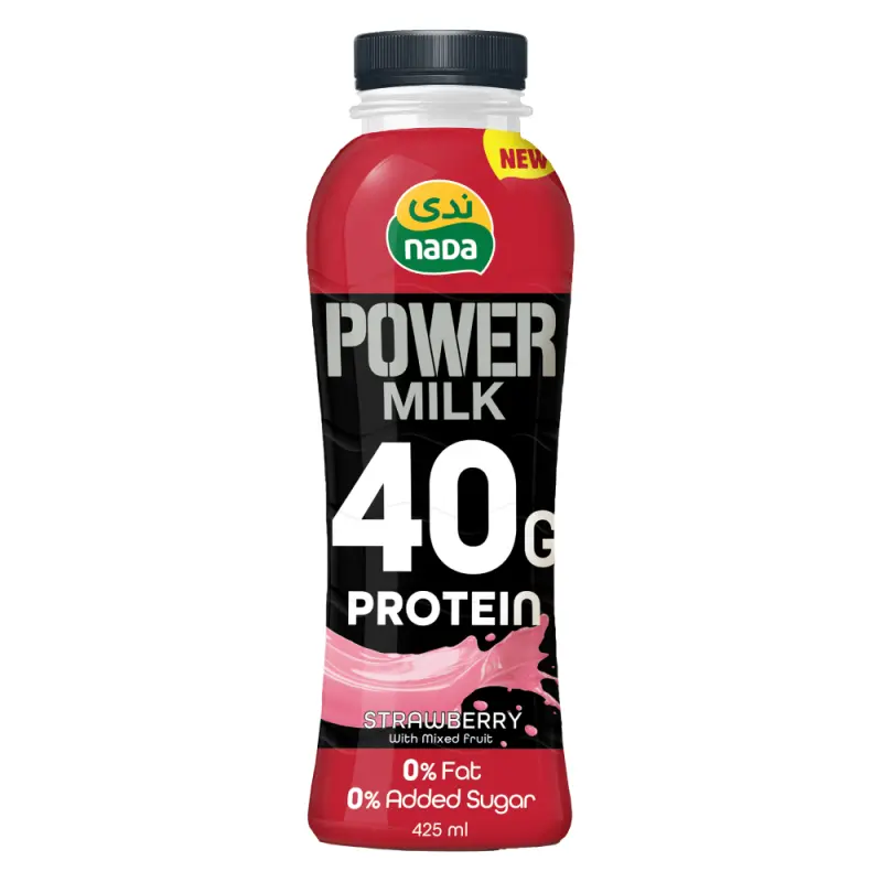 Nada Power Milk 425ml 40g Protein Strawberry