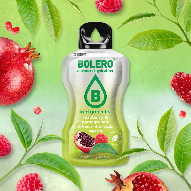 Bolero 8g ice green tea Raspberry & pomegranate 