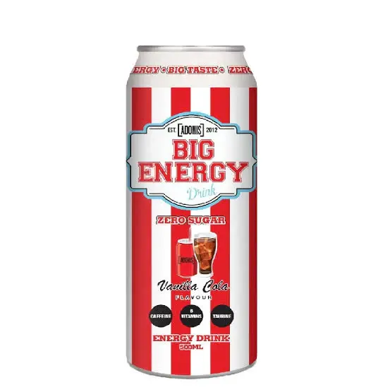 Adonis Big Energy Drink 500ml Vanilla Cola