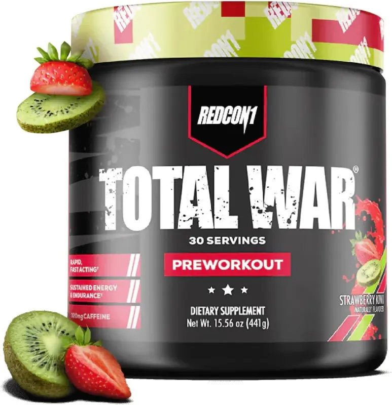 REDCON1 total war pre workout 30 serving strawberry kiwi