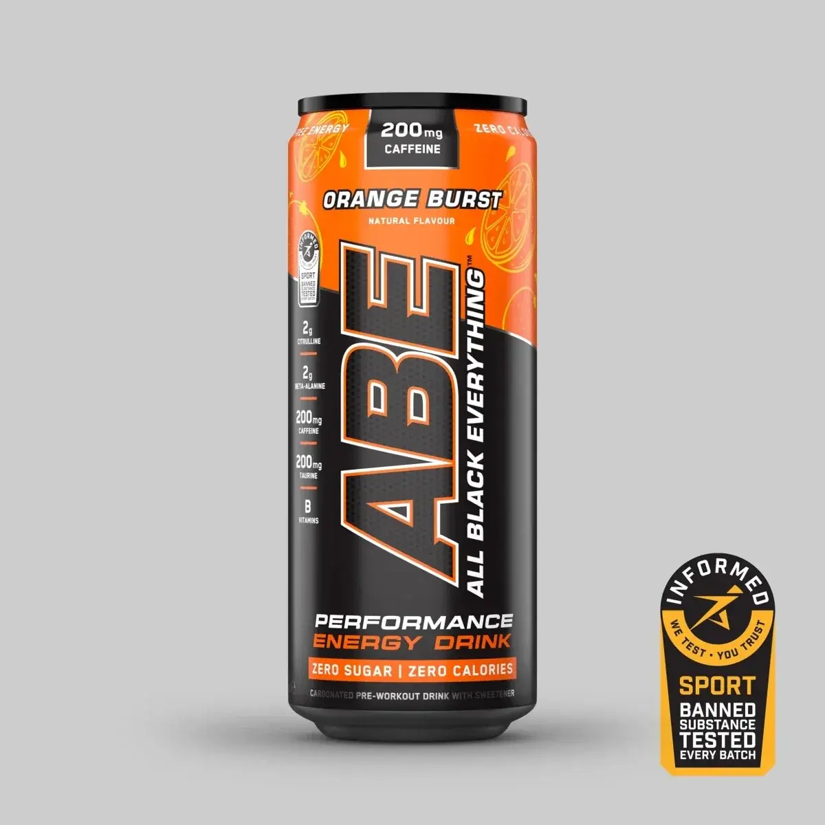 ABE Energy Drink 330ml ORANGE BURST