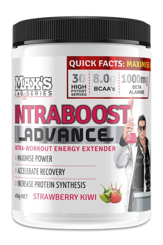 Max's intraboost advance 450g strawberry kiwi