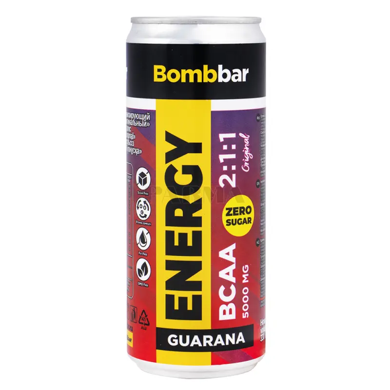 Bombbar carbonated drink 330ml bcaa original 