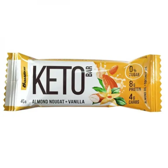 Bombbar Keto bar 40g Almond nougat and vanilla 