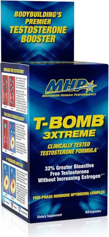 MHP T-BOMB 3XTREME CLINICAL STRENGTH 168CAPS 