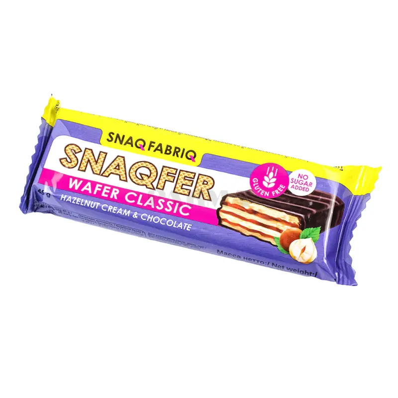 Snaq fabriq Wafer Classic 45g Hazelnut Cream & Chocolate 