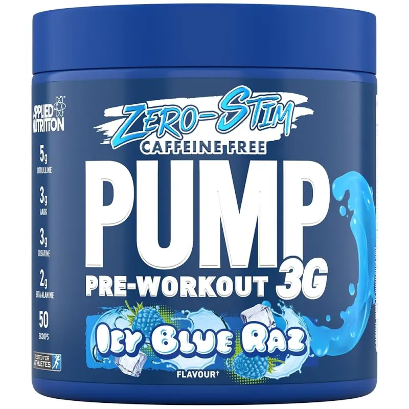 AN Pump3G pre workout 375g  zero Icy Blue Razz