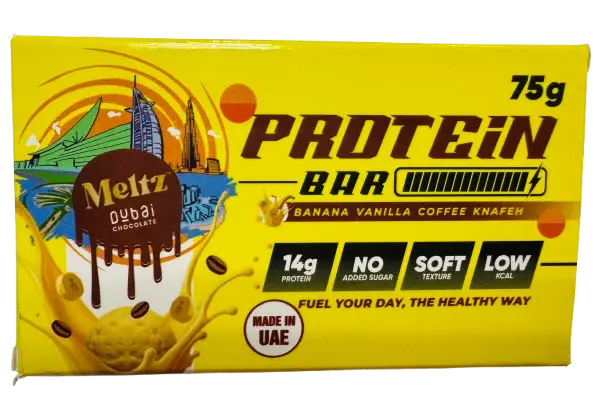 Meltz dubai 75g Banana Vanilla Coffee Knafeh