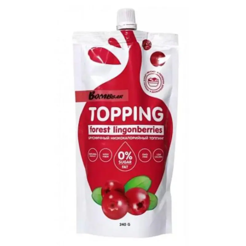 Bombbar topping forest lingonberries