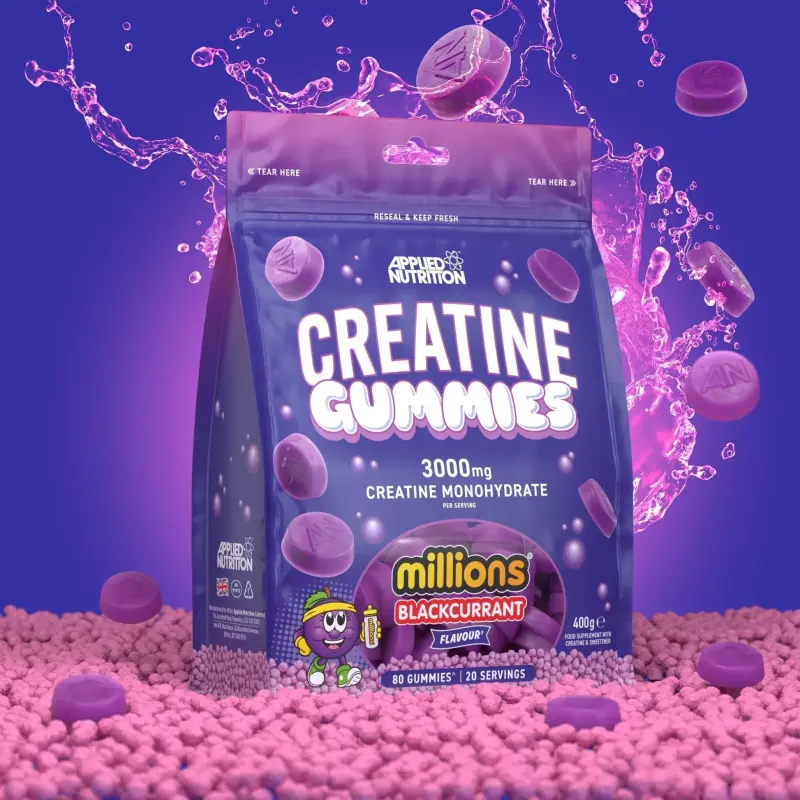 AN creatine gummies 3000mg 80 Gummies blackcurrant millions