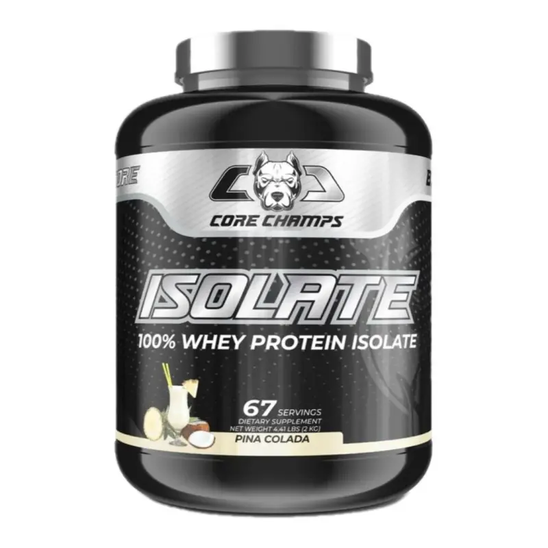 Core Champs isolate 100% whey protein isolate pina colada