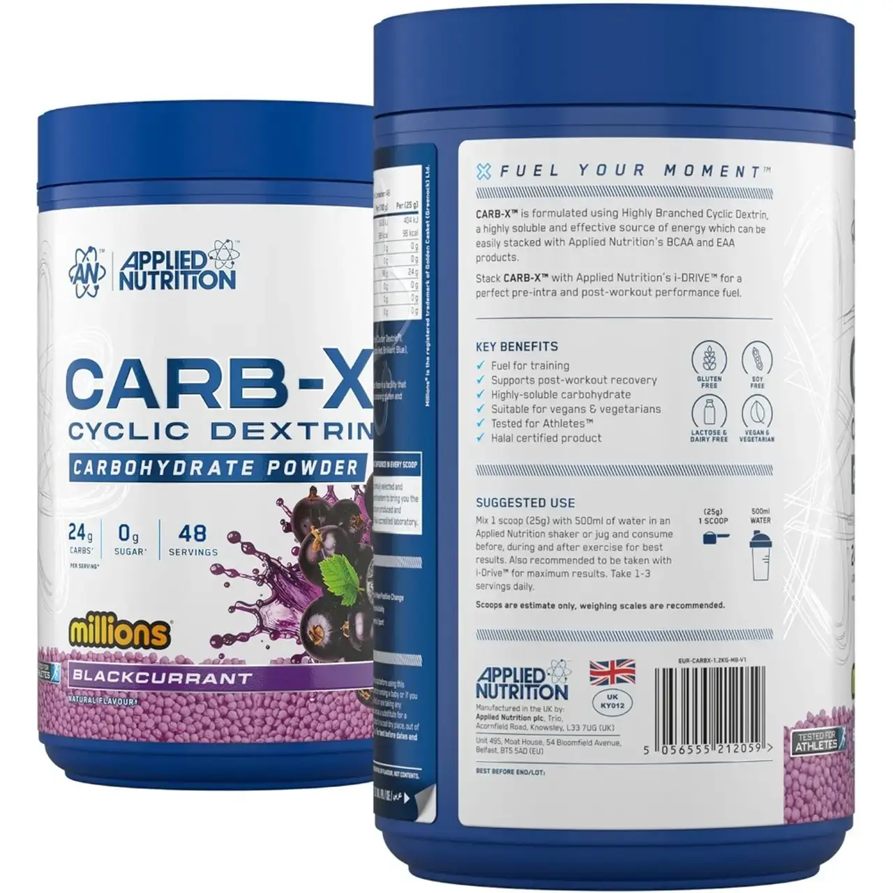 CARB X 1.2KG - BLACKCURRANT MILLIONS