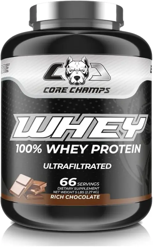 CORE CHAMPS WHEY PROTEIN 5LBS/2. 27KG - RICH CHOCOLATE 