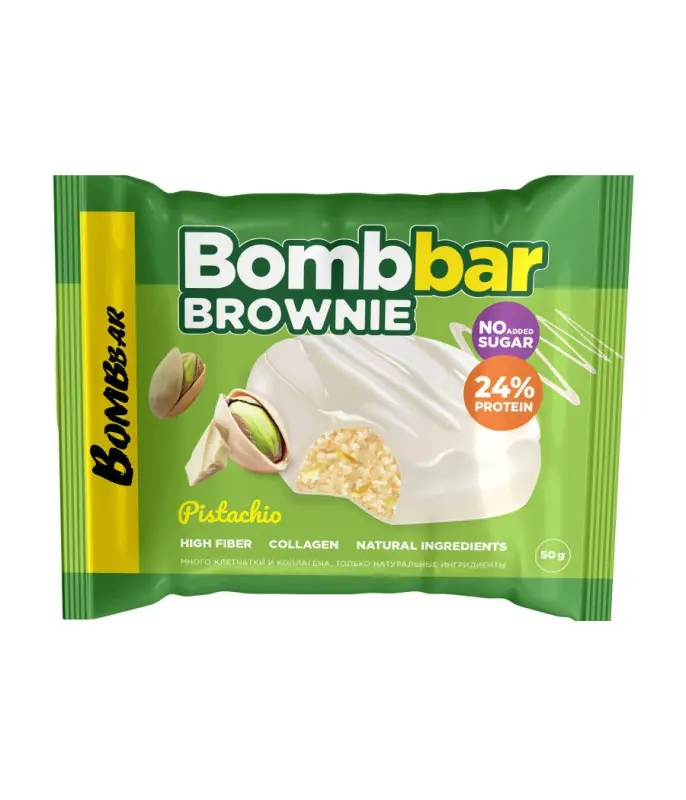 Bombbar Brownie 50g Pistachio